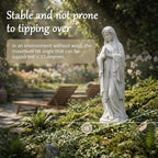 BETISEF Virgin Mary Praying Statue, Outdoor 30 Inch Tall Large Religious Garden Statue, Blessed Mother Outdoor Statue, Virgen De Guadalupe Statues for Yard, Patio, Home Decor