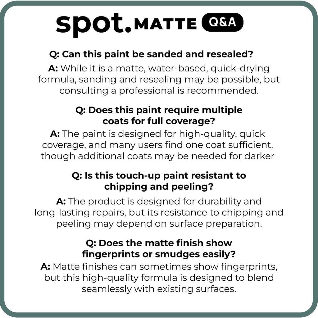 spot. Touch-Up Paint | Matte Finish for Cabinets, Walls, Doors & Furniture | Multi-Tone Green Repair Kit | Quick-Dry, Self-Priming, Low-Odor, Eco-Friendly | No-Sanding or Primer Needed | 3 Pack