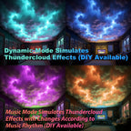 Neisouf USB 3D Cotton Thundercloud LED Light, DIY RGB+IC Chasing Ceiling Cloud Lights with APP and Remote Control for Room Decor 10ft