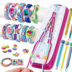IQKidz Friendship Bracelet Making Kit - Make Bracelets Craft Toys for Girls Age 8-12 yrs, Cool Birthday Gifts for 6 7 9 10 11 Years Old Kids, Christmas Gift Set