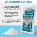 Non-Chlorine Spa Shock Oxidizer for Hot Tub, Chlorine-Free Treatment & Enhanced Oxidizing Shock for Hot Tubs & Spas, Single Dose Packets for Easy Hot Tub Maintenance & Treatment - 24 Packs (3lbs)