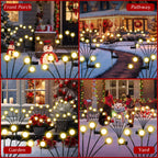 ZFNN Solar Garden Lights Outdoor, 4 Pack Firefly Swaying Lights, Waterproof Garden Decor for Yard Patio Pathway Lawn, Gardening Gifts for Women Christmas Decoration