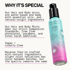 Pacifica Hair Perfume & Body Fragrance Spray Mist - Dream Moon with Bergamot, Pear, Pink Rose, Coconut, Vanilla, Sandalwood & Patchouli ��� Alcohol-Free, Vegan & Cruelty-Free, 5 oz (1 Count)