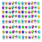 OLUPP 48 Pcs Light Up Rings, Glow In The Dark Party Supplies, 6 Style Flashing Glow In The Dark Rings for Adults & Kids, LED Ring for Birthday Party Favors, Concert, Raves, Halloween, Christmas
