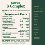Nature's Bounty Super B Complex with Vitamin C & Folic Acid, Immune & Energy Support, 150 Tablets (Pack of 2)