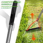 Walensee 41in Double-Edged Scythe, Weed Cutter for Cutting Weeds & Grass