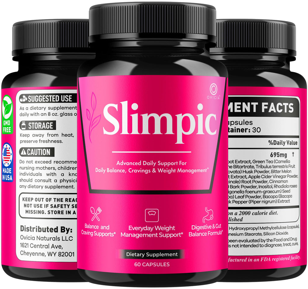 (2 Pack) Slimpic Capsules - Official Slimpic Pills Advanced Premium Formula Support Maximum Strength, All Natural Ingredients Vitamins for Overall Health & Wellness Reviews, 120 Capsules for 2 Months