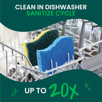 Scotch-Brite Zero Scratch Scrub Sponge, 9 Kitchen Sponges for Cleaning Around the Home, Bathroom & More, Effective + Gentle Dish Scrubber, Best for Nonstick Pots and Pans, Safe on Most Surfaces