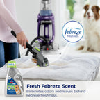 Bissell PET PRO OXY Urine Eliminator with Febreze Carpet Deep Clean Solution, StainProtect Technology, leading upright carpet cleaners, 48oz, Our best formula for pet messes & odors, (Pack of 2)