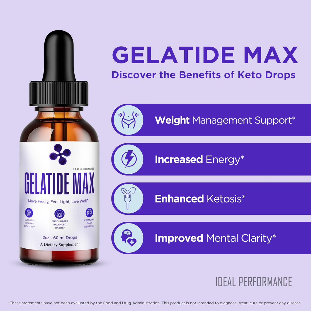 IDEAL PERFORMANCE Gelatide Max Drops, GelatideMax Droppers Reviews (5 Pack)