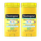 Neutrogena Beach Defense Kids Sunscreen Stick SPF 60+, Hawaii Reef Act 104 Compliant, Octinoxate & Oxybenzone Free, Sunscreen for Face & Body, Travel Size Sun Protection, 1.5 oz
