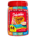 Delectables Squeeze Up Variety Pack, Creamy Squeezable Puree, Lickable Wet Cat Treats, Grain Free, No Added Fillers, No By-Products, No Added Preservatives, 0.5 Ounces Tube, 48 Tubes Total