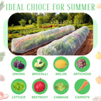 Vincreem 2 Pcs 18 x 118 inch Mesh Garden Greenhouse Tunnel Netting Protection Netting Pest Barrier Vegetable Plant Ultra Fine Mesh Cover Fruit Flowers Row Cover for Raised Beds Garden Greenhouse