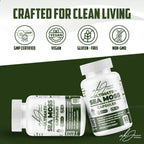 Alex Jones Ultimate Seamoss Capsules – Vegan, Non-GMO Seaweed Supplement w/Bladderwrack & Burdock Root – Immune Boost, Energy Support Sea Moss Supplements for Men & Women - 60 Nutrition Support Pills