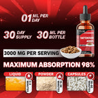 Tenmido Nattokinase Supplement Liquid Drops | Nattokinase 4000 FU | High Absorption | Alcohol-Free | Vegan, Non-GMO | 30ml 1Fl Oz