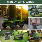 Taifa 1 PC 13 Inch 4.00-6 with 5/8'' & 3/4'' Bearings Rubber Solid Flat Free Replacement Tires and Wheels, Air Less Wheel for Wheelbarrow/Wagon/Hand Truck/Trolley/Garden Scooter etc.