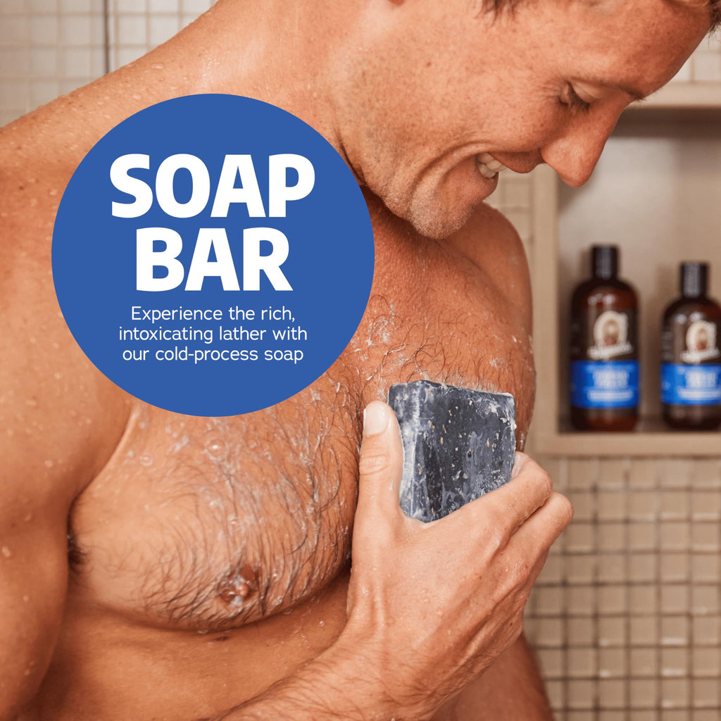 Dr. Squatch Natural Men’s Bar Soap - Cold Process Body Soap Bar with Natural Oils - Gifts for Men - Fresh Falls (5 oz, 3-Pack)