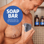 Dr. Squatch Natural Men’s Bar Soap - Cold Process Body Soap Bar with Natural Oils - Gifts for Men - Fresh Falls (5 oz, 3-Pack)