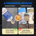 Metal Glue,Heavy Duty Waterproof Epoxy Welding Adhesive,30min Set, 24h Cure