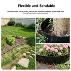 Anleolife 6-inch Black Steel Garden Edging