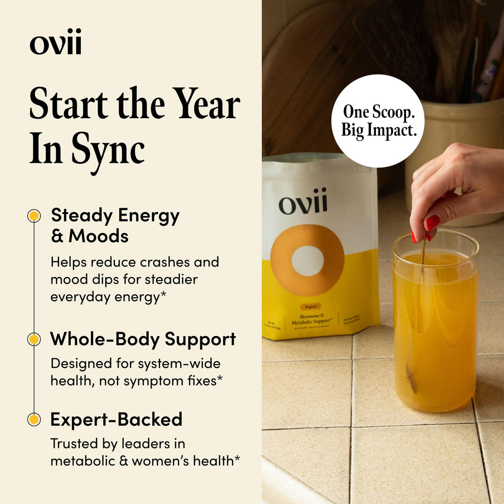 Ovii Metabolic Support for Women – Reducose® White Mulberry with Myo-Inositol & D-Chiro Inositol 40:1 Blend – Daily Wellness, Metabolic Balance & Appetite Control Supplement – 30 Servings, Tropical