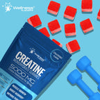 Creatine Gummies 5000mg, 30 Servings Creatine Monohydrate Gummies - Third-Party Tested Creatine for Women, Strawberry Flavor Creatine for Men, Muscle Growth, Strength, and Recovery - Pack of 1