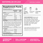 Optimum Nutrition Amino Energy Powder Plus Focus, with BCAA, Electrolytes, and Caffeine, Watermelon, 30 Servings (Packaging May Vary)