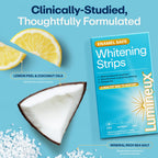 Lumineux Teeth Whitening Strips Kit - 9 Treatments (1 Month) - Peroxide Free - Enamel Safe for Whiter Teeth - Whitening Without The Sensitivity - Dentist Formulated - Sensitivity Free