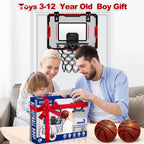 Indoor Basketball Hoop with Electronic Scoreboard & Balls for Kids Age 5-12