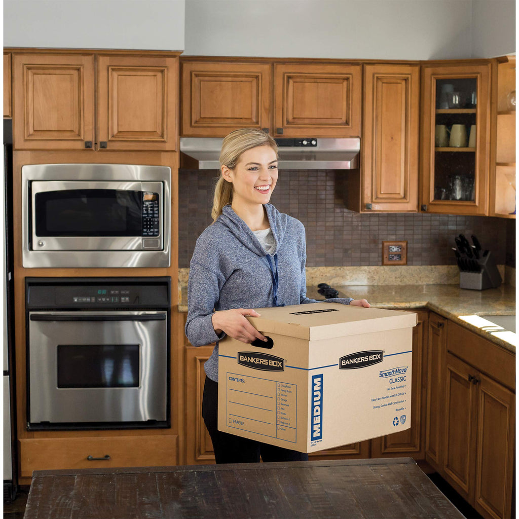 Bankers Box 20-Pack Medium Classic Moving Boxes with Reinforced Handles