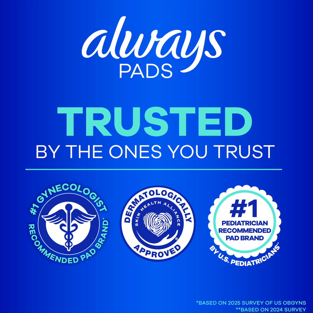 Always Ultra Thin Feminine Pads Without Wings for Women, Size 2, Long Super Absorbency, Unscented, 40 Count x 3 Pack (120 Count Total) (Packaging May Vary)