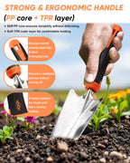 HaSteeL 9-Piece Stainless Steel Garden Hand Tools Set for Planting