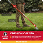 Garden Weasel Rotary Hand Cultivator Tiller for Aerating Weeding Planting