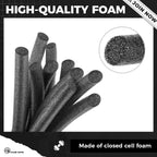MotiMind 1/2 Inch x 100 ft Foam Backer Rod for Gaps Joints Concrete Crack Filler Caulk Saver Bulk Foam Backing Rod Concrete Filler Rope for Weather Stripping Door Seal (Black)