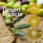 Desert Miracle Organic Extra Virgin Olive Oil, High Polyphenol, 17 fl oz