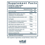 Vital Nutrients ViraCon - Vegan Immune Support Supplement* - Zinc, Elderberry, Licorice Root Extract, & Other Herbs for Comprehensive Immune Support - Gluten, Dairy, Soy Free - Non-GMO - 60 Capsules