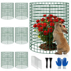 6 Pack 12x16 Inch Plant Protector Cages, Metal Garden Cages for Animals