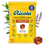 Ricola Original Herb Cough Drops, 115 Count, Cough Suppressant & Throat Relieving Drops with Naturally Sourced Menthol, Pleasing Herbal Taste for Coughs & Throat Irritation Symptom Relief