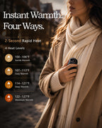 Hand Warmers Rechargeable 2 Pack, Smart LED Display, Long-Lasting Safe Warm