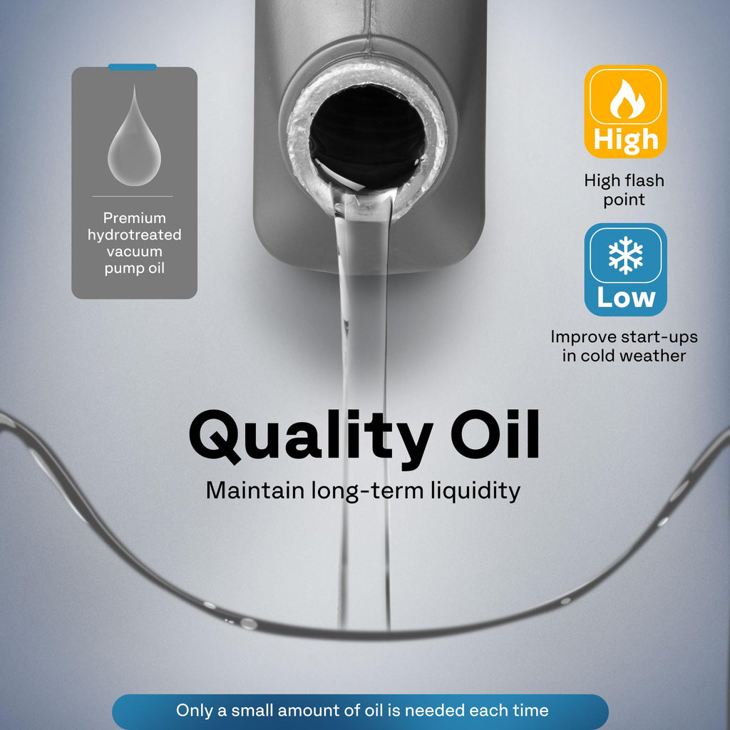 VIVOHOME Premium High Vacuum Pump Oil 330ml/11.16oz, High Viscosity and Low Moisture HVAC