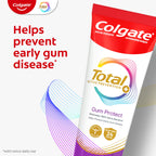 Colgate Total Active Prevention Gum Protect Whitening Toothpaste, 3 Pack, SLS Free Gingivitis Toothpaste for Bleeding Gums, Redness, Inflammation, Irritation, and Sensitivity, 3.0 oz