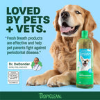 TropiClean Fresh Breath Dental Water Additive, Dog Breath Freshener, 33.8oz