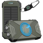 BLAVOR Solar Power Bank 10,000mAh Portable Wireless Charger for Cell Phones