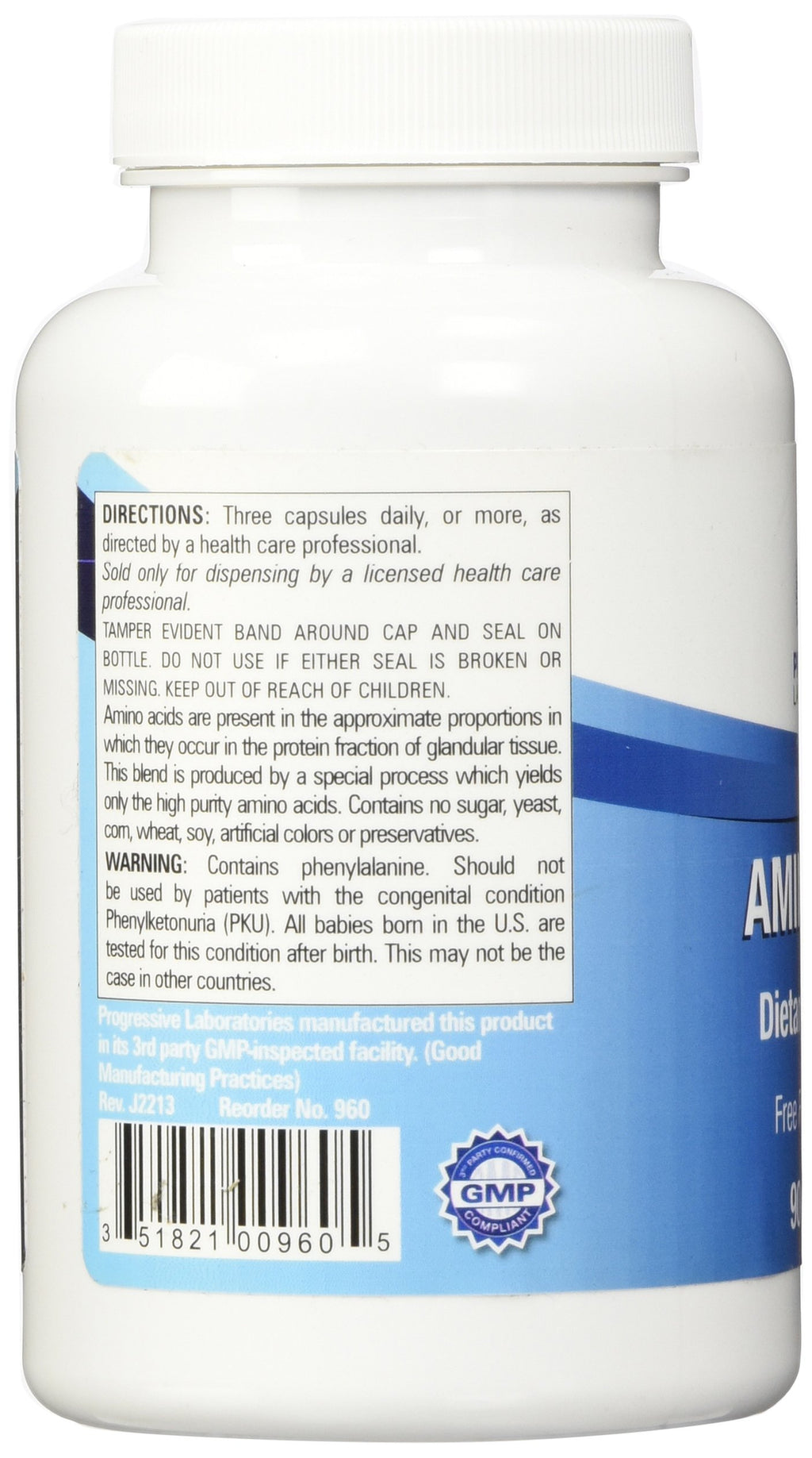 Progressive Labs Amino Blend Supplement, 90 Count