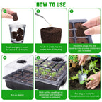 LAPOND 50 Pcs Seed Starter Plugs,Replacement Root Grow Sponges Plant Plugs,Great for Soil, Tray or Planting Pods, Promotes Herbs, Vegetables and Flowers Growth