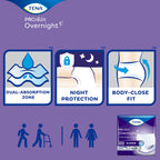 TENA ProSkin Overnight™ Super Protective Incontinence Underwear, Heavy Absorbency, Unisex, Medium, (56 Total - 4 Packs)