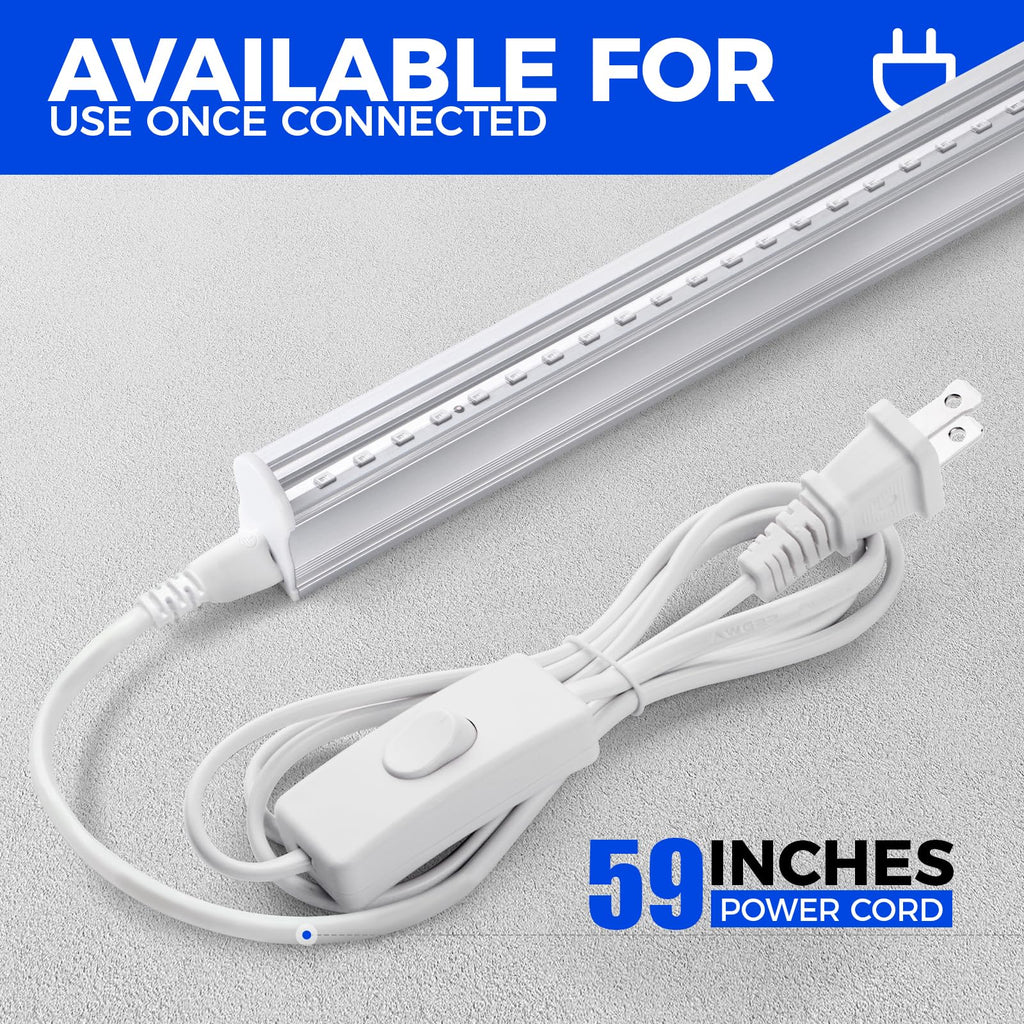 Barrina UV LED Blacklight Bar, 22W 4FT, T5 Bulb for Glow Party, Halloween