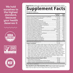 Garden of Life Multivitamin for Women 40 Plus, Organics Womens Vitamins, Hormone & Breast Health Support Blend, Vegan, 120 Tablets