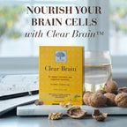 New Nordic Clear Brain Tablets, Supports Normal Cognitive Health and Memory, with Green Tea and Walnut, Swedish Made, 60 Count (Pack of 1)