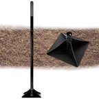 Steel Tamper Tool with 48 inch Handle，10''x10'' Hand Tamper